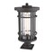 Z-Lite Jordan 1 Light Outdoor Pier Mounted Fixture, Oil Rubbed Bronze And Clear Seedy 570PHXL-533PM-ORB - alternate 2